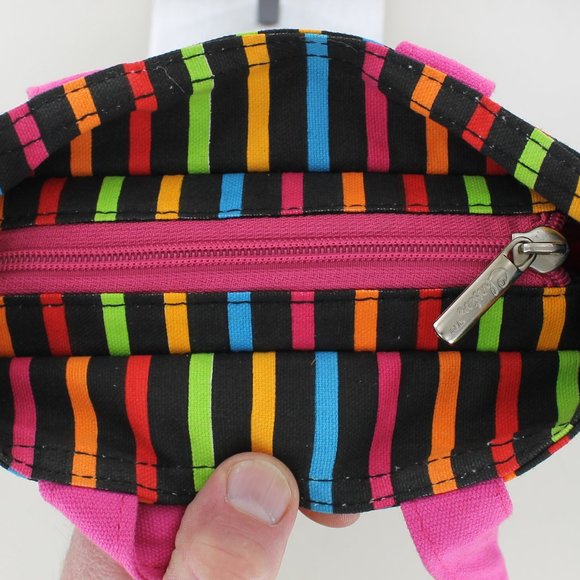 New Chester Handbag - Multi Color Stripes & Flower - Picture 3 of 8